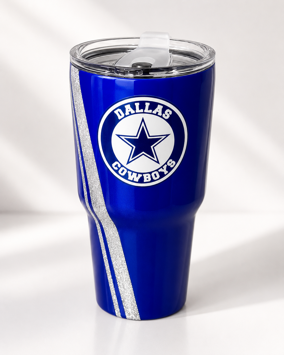 Cowboys striped tumbler