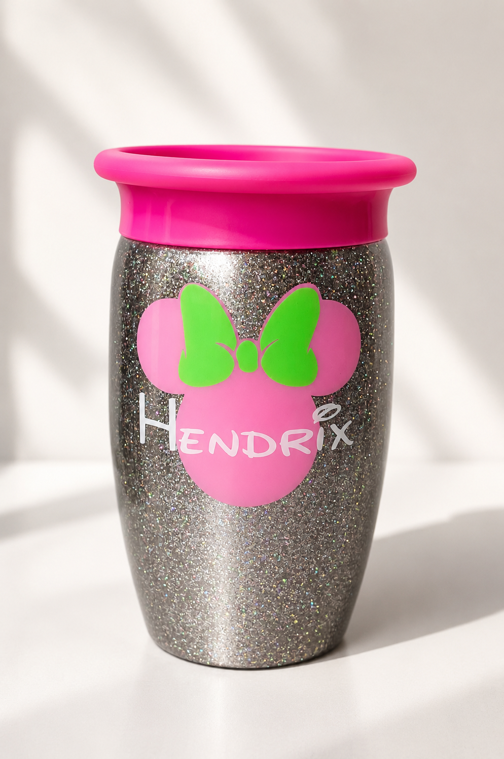 Minnie glitter sippy cup