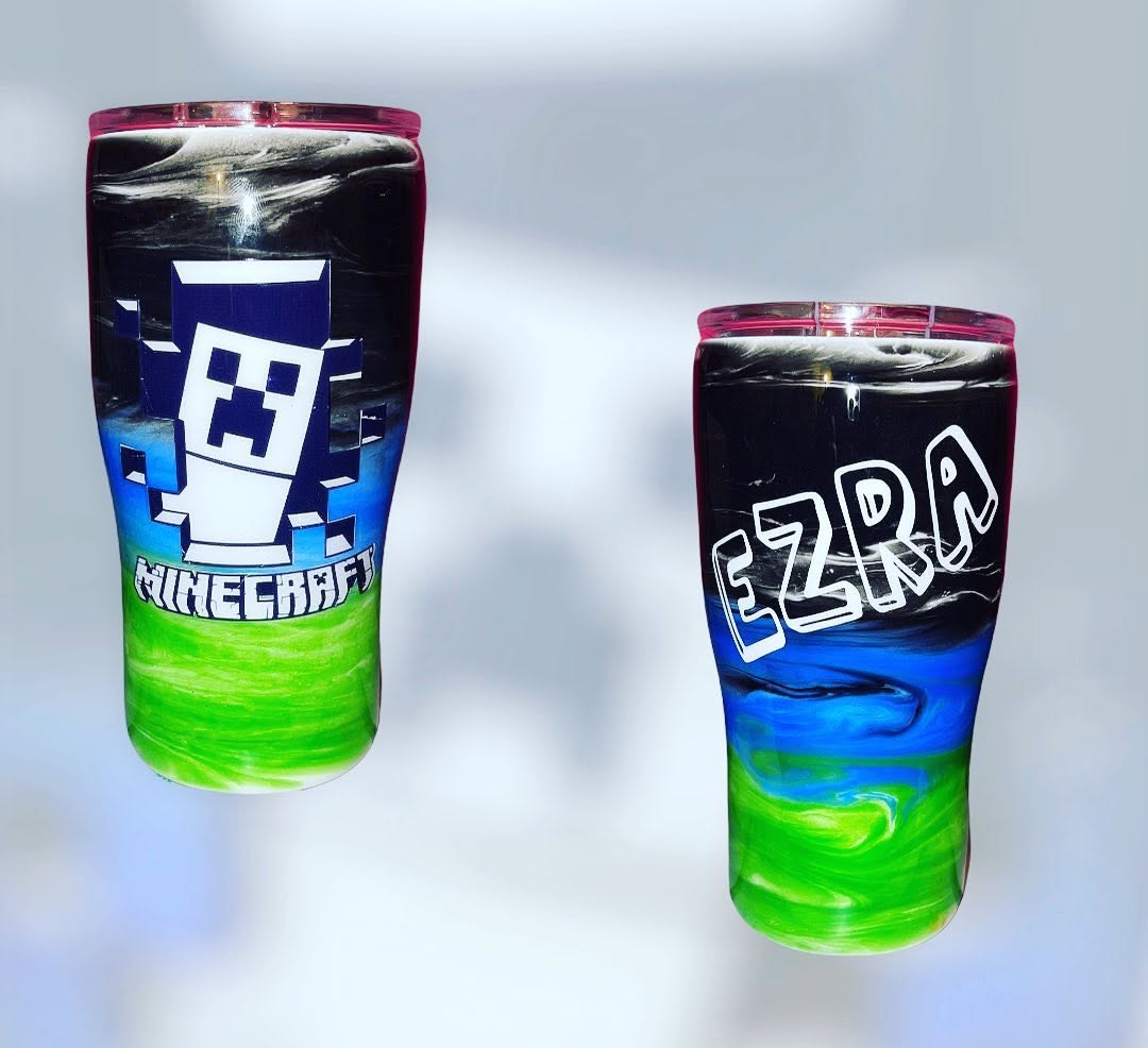 Minecraft personalized tumblers